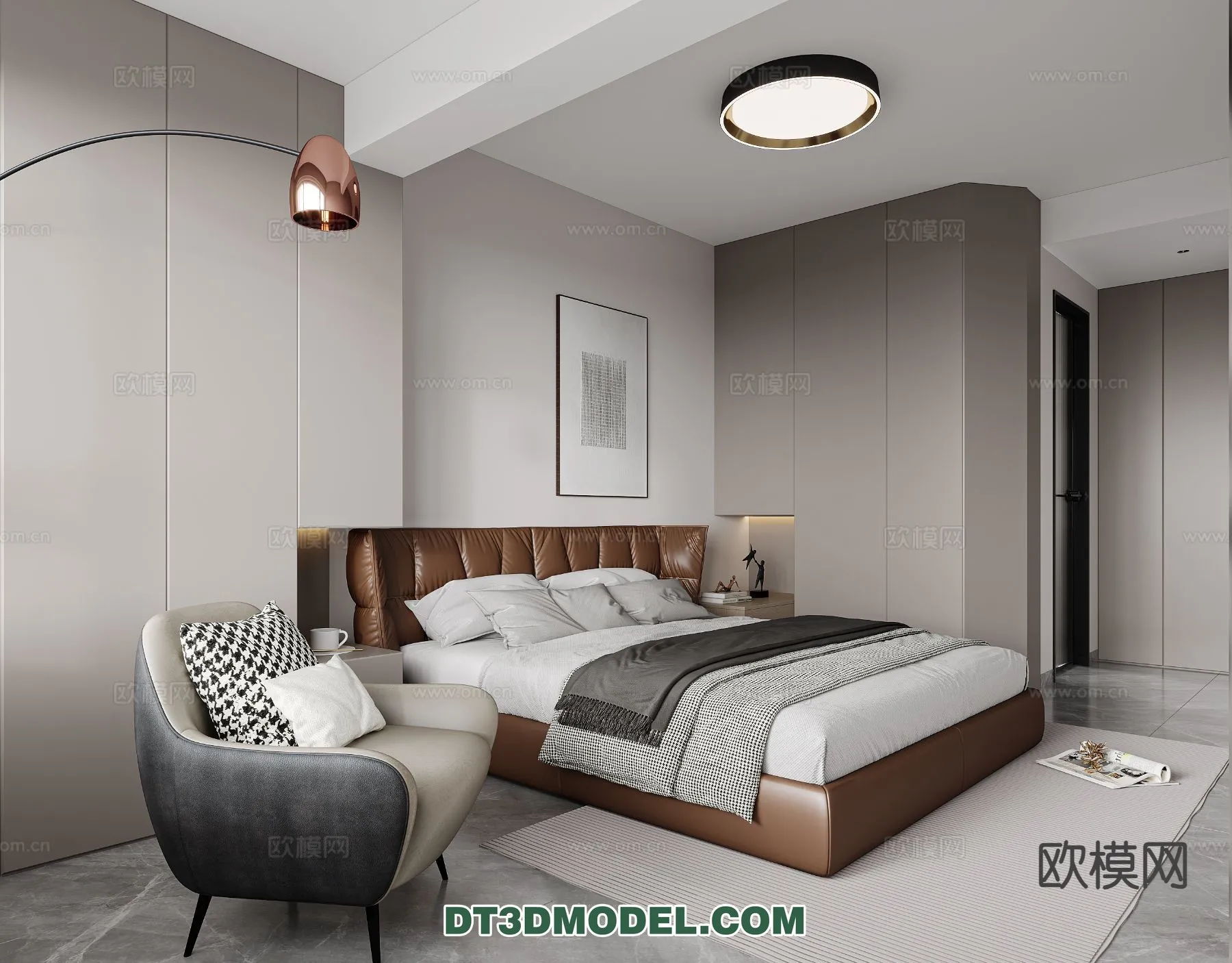 Bedroom - Italian Style - Interior 3D Scene - 101