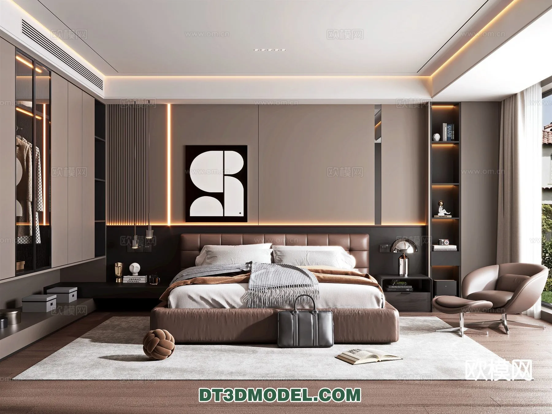 Bedroom - Italian Style - Interior 3D Scene - 103