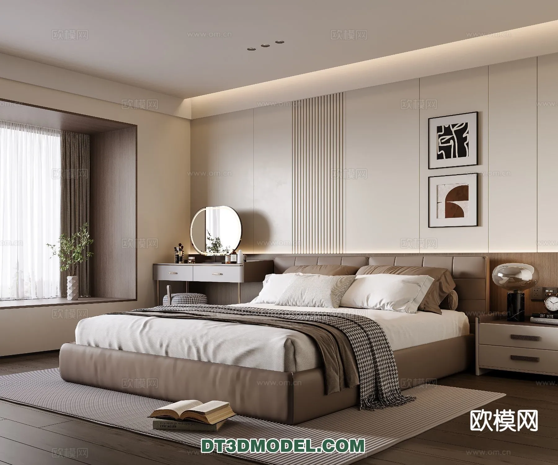 Bedroom - Italian Style - Interior 3D Scene - 105