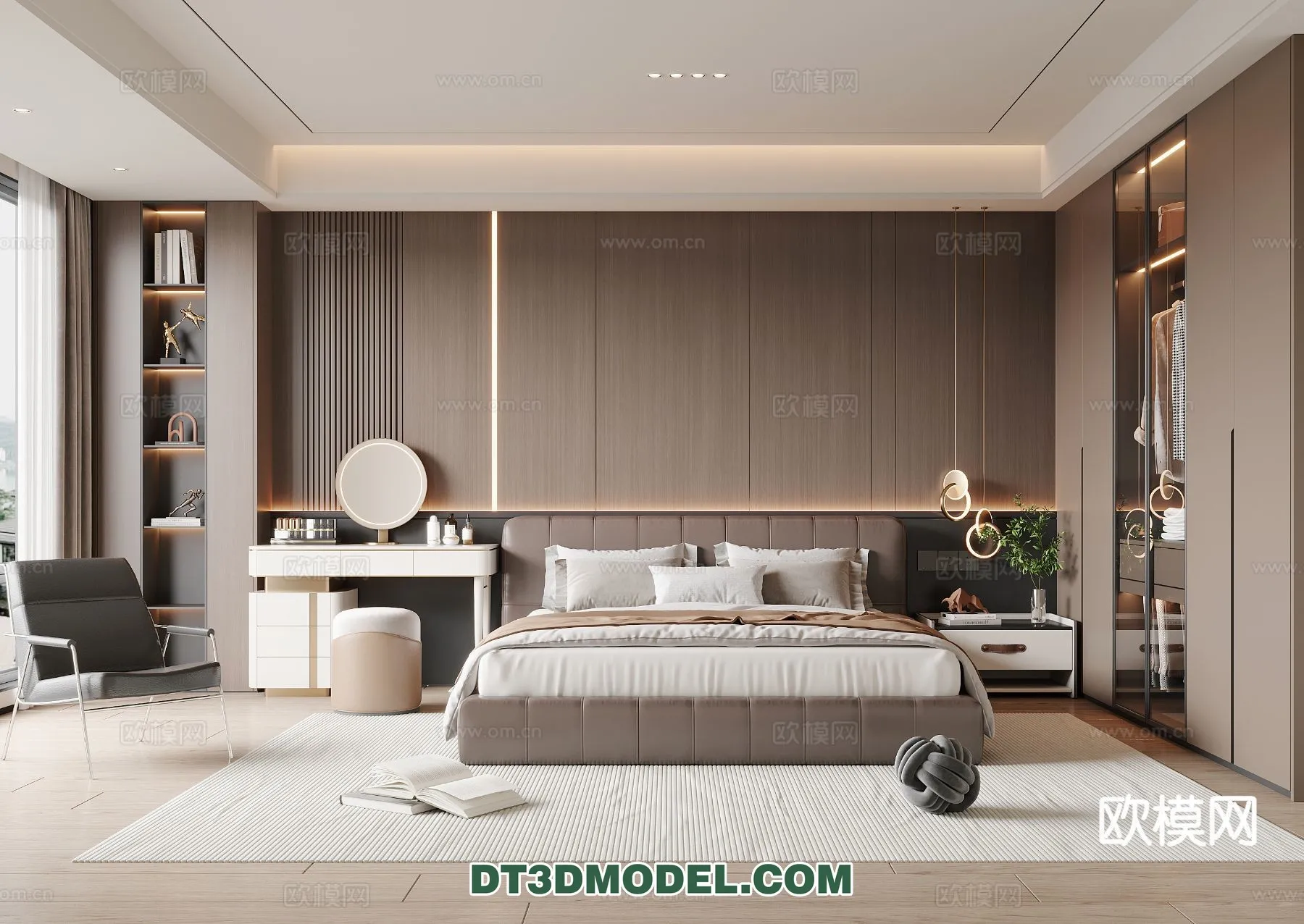 Bedroom - Italian Style - Interior 3D Scene - 106