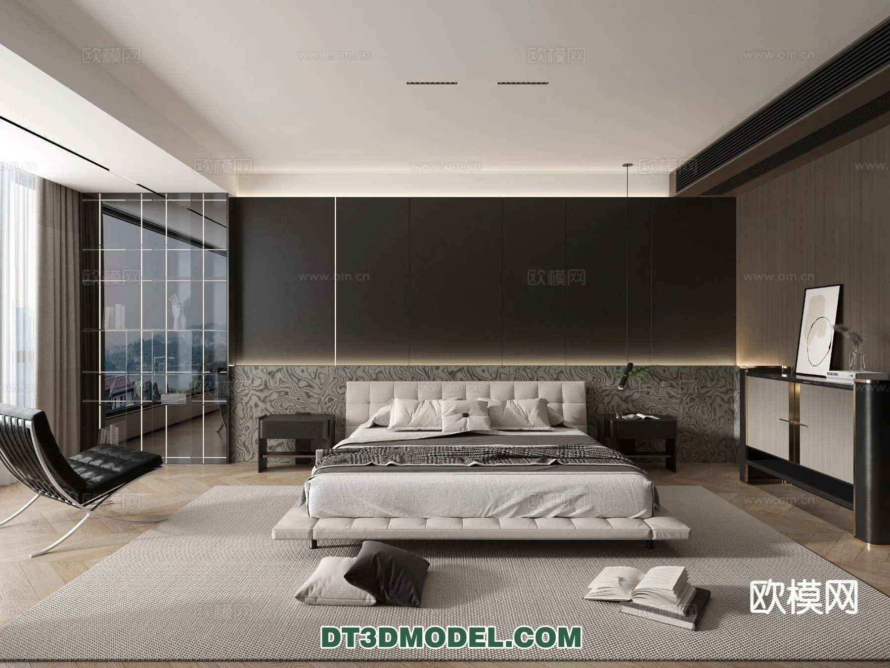 Bedroom - Italian Style - Interior 3D Scene - 108