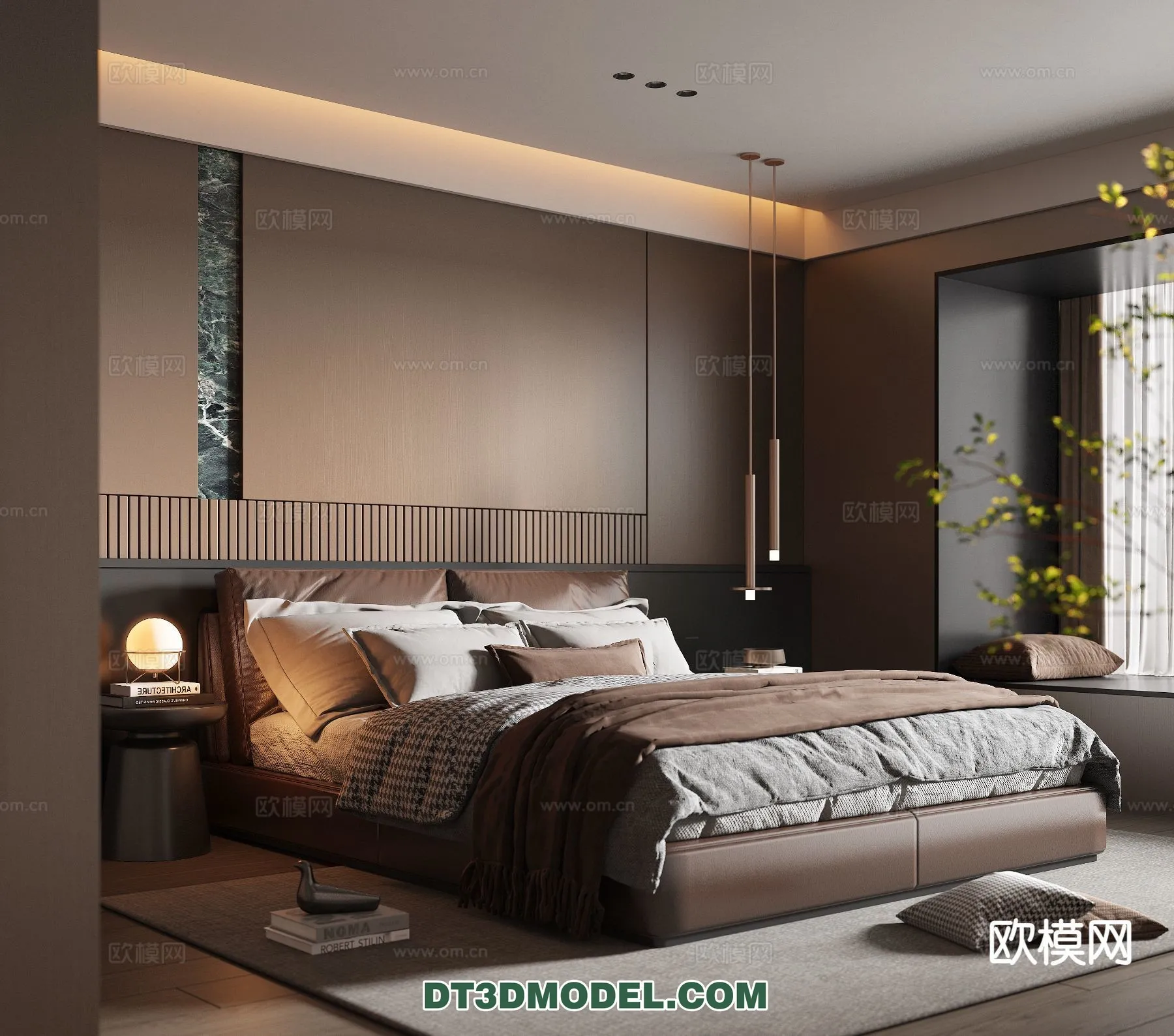 Bedroom - Italian Style - Interior 3D Scene - 113