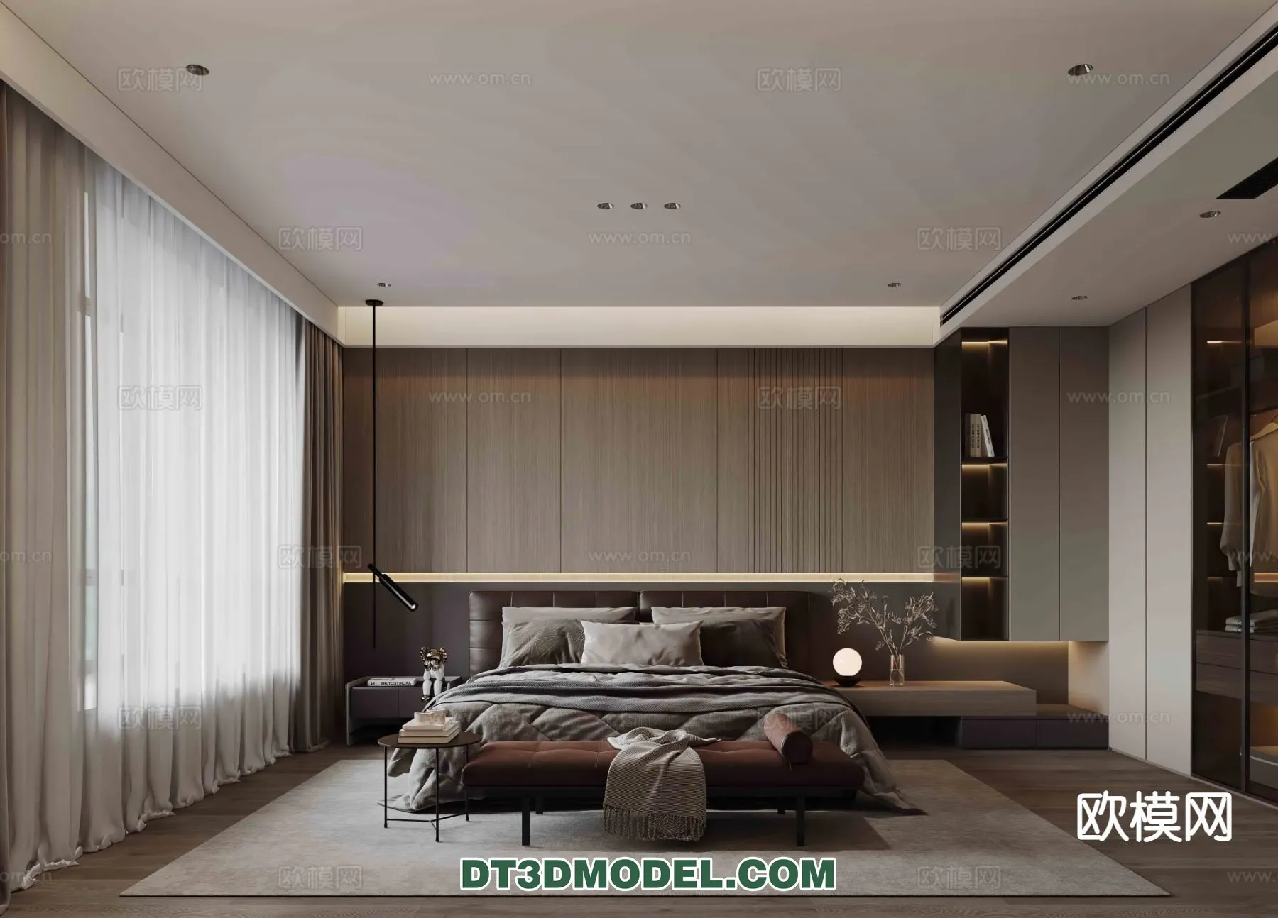 Bedroom - Italian Style - Interior 3D Scene - 114