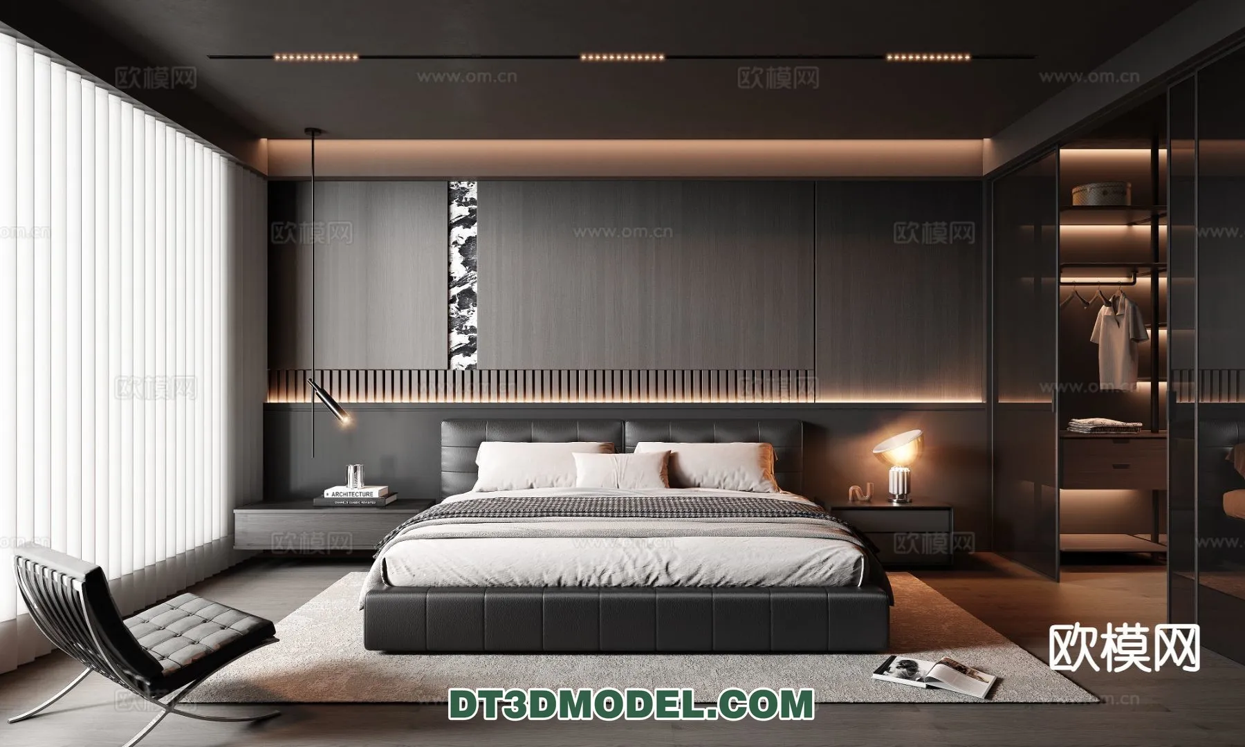 Bedroom - Italian Style - Interior 3D Scene - 115