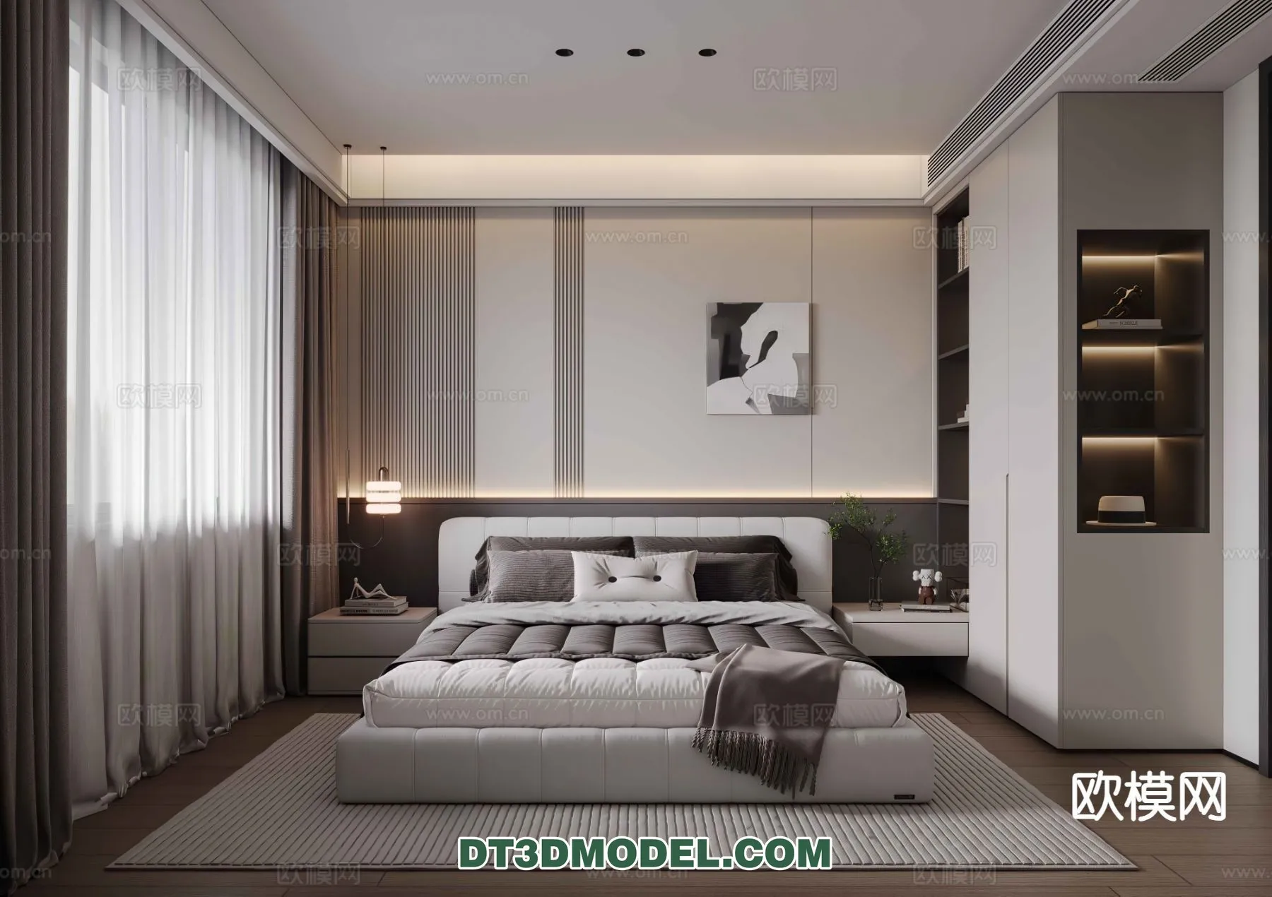 Bedroom - Italian Style - Interior 3D Scene - 116