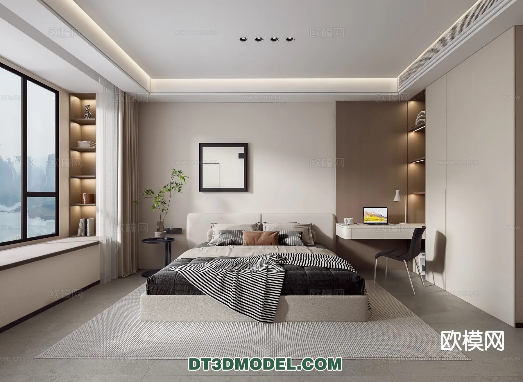 Bedroom - Italian Style - Interior 3D Scene - 117
