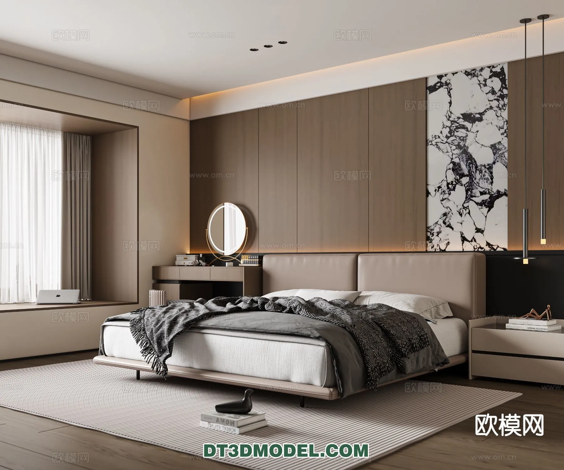 Bedroom - Italian Style - Interior 3D Scene - 118