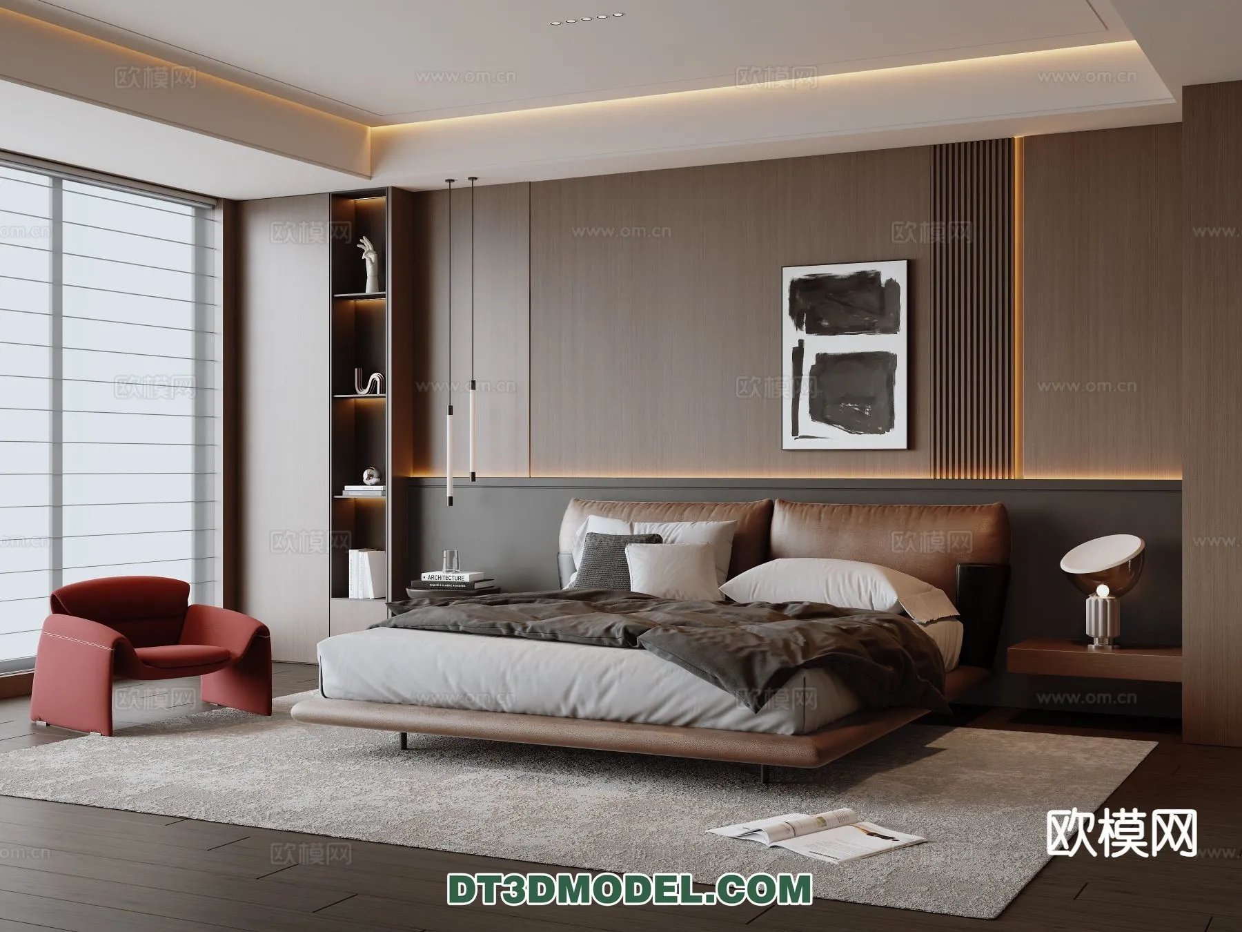 Bedroom - Italian Style - Interior 3D Scene - 119