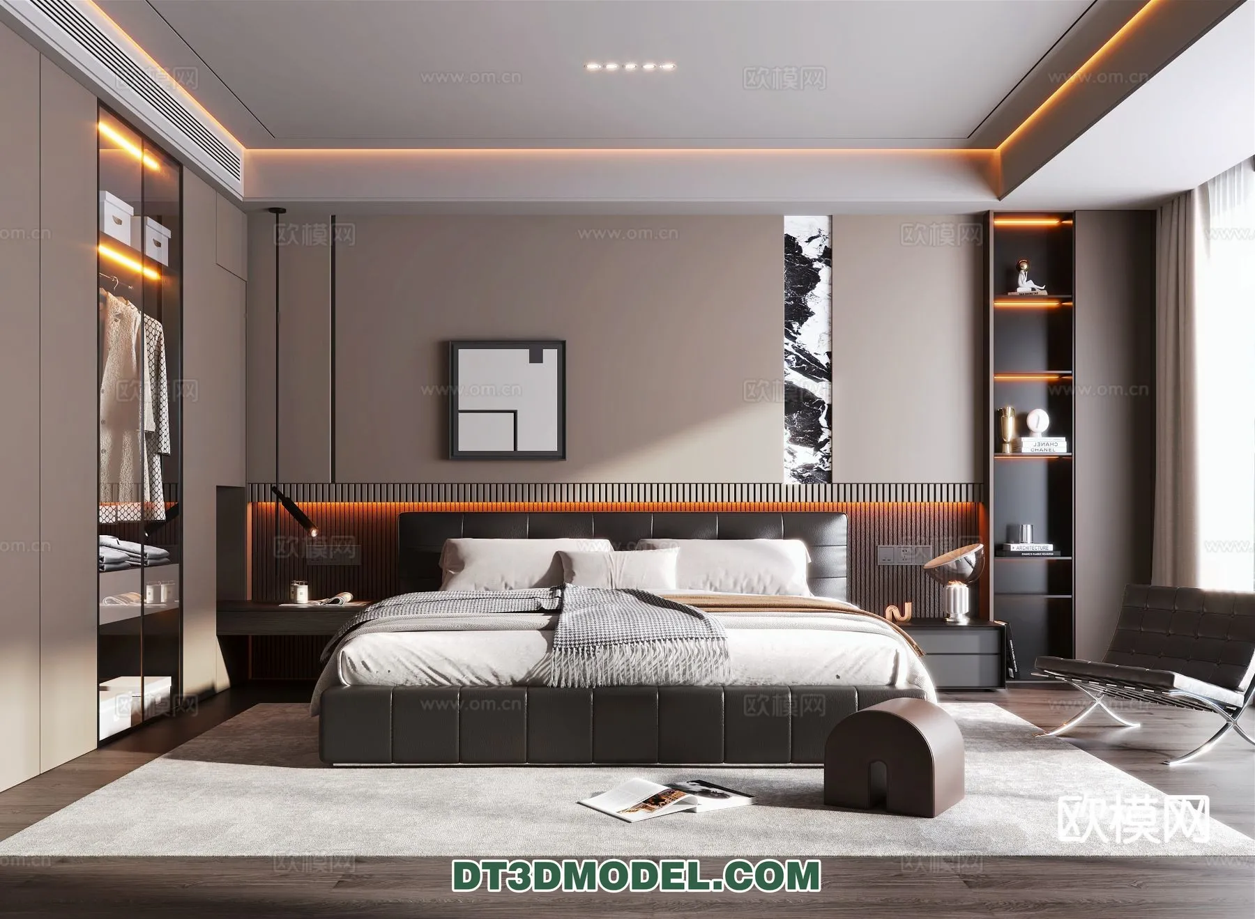 Bedroom - Italian Style - Interior 3D Scene - 120
