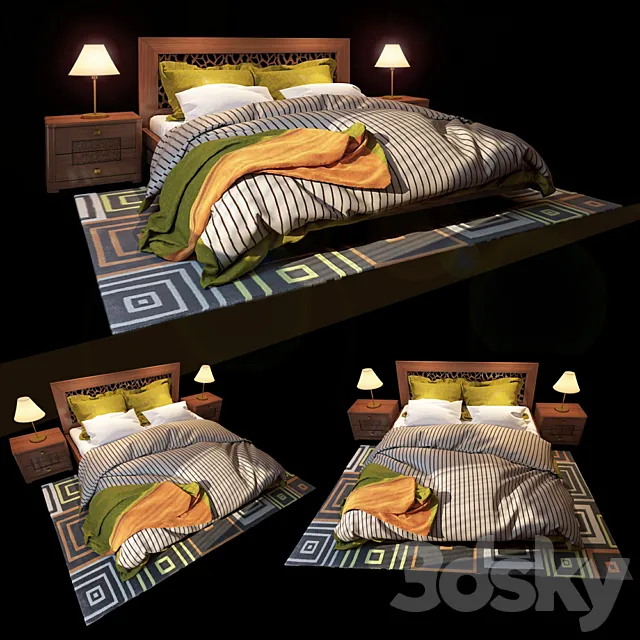 Bedroom Lago di Garda Serenissima factory 3DModel