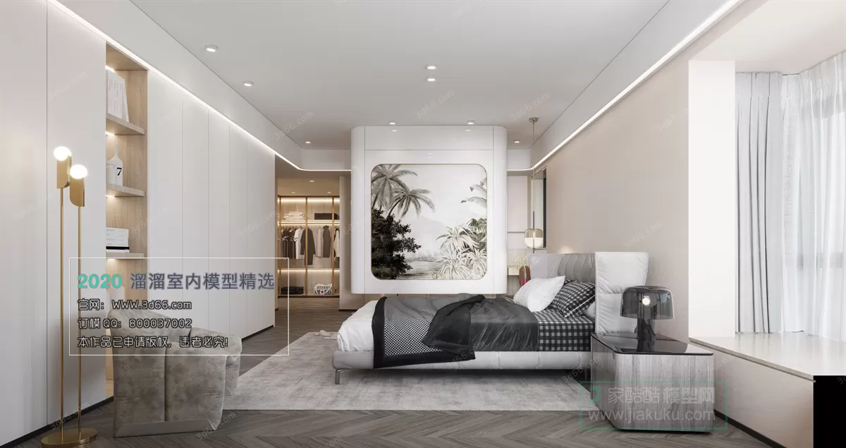 BEDROOM - MODERN STYLE - 3D MODELS