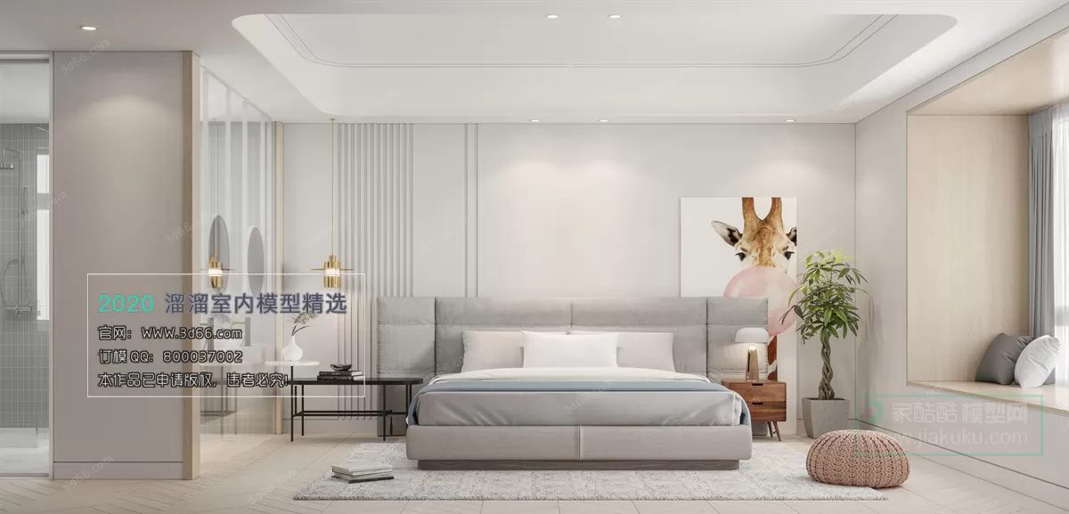 BEDROOM - MODERN STYLE - 3D MODELS