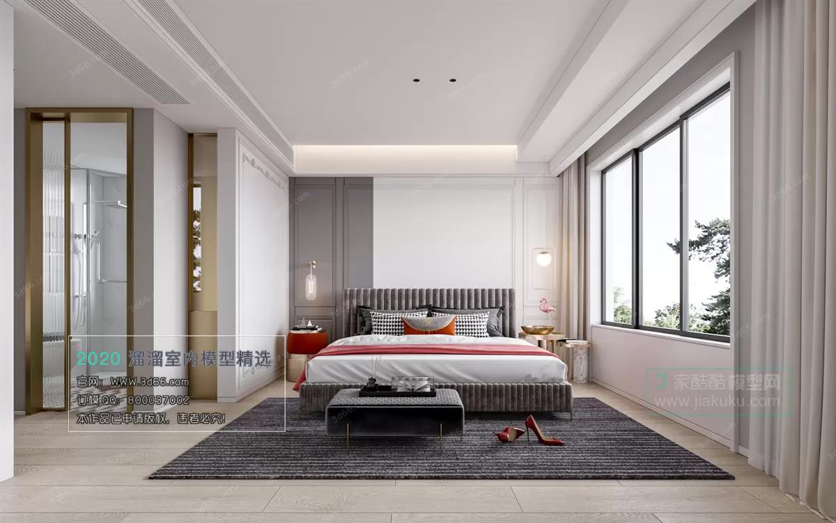 BEDROOM - MODERN STYLE - 3D MODELS
