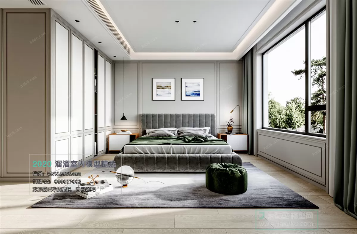 BEDROOM - MODERN STYLE - 3D MODELS