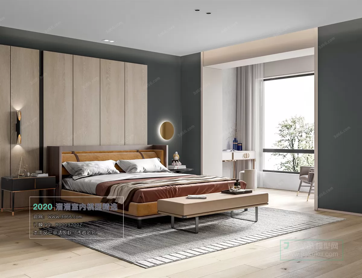 BEDROOM - MODERN STYLE - 3D MODELS