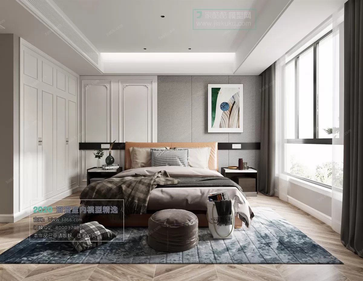 BEDROOM - MODERN STYLE - 3D MODELS