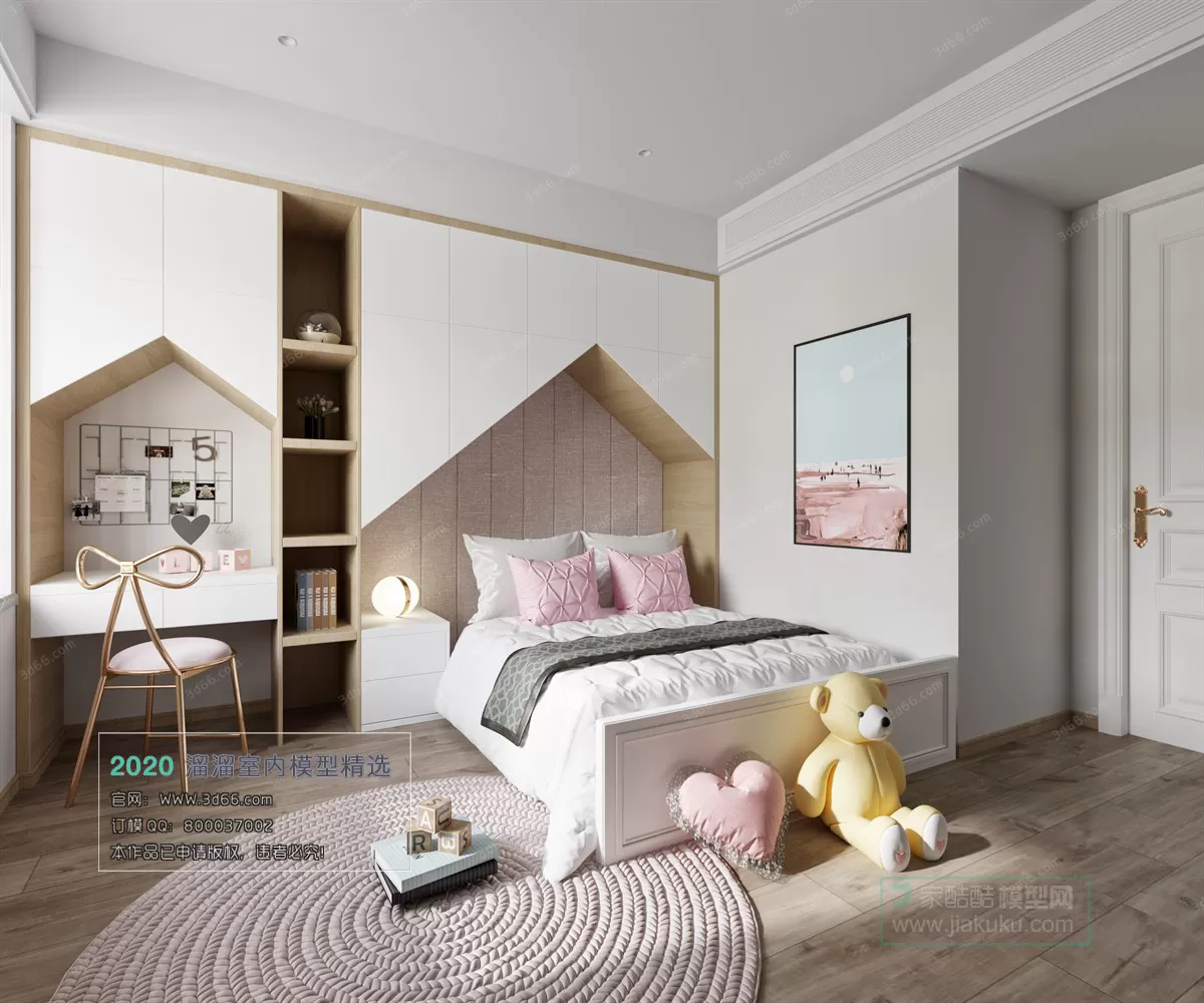BEDROOM - MODERN STYLE - 3D MODELS