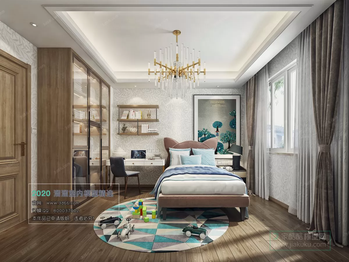 BEDROOM - MODERN STYLE - 3D MODELS