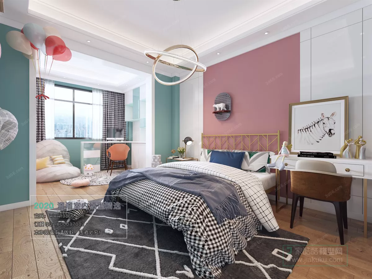 BEDROOM - MODERN STYLE - 3D MODELS