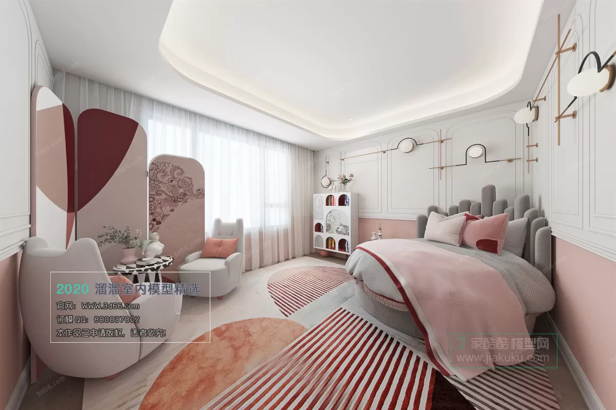 BEDROOM - MODERN STYLE - 3D MODELS