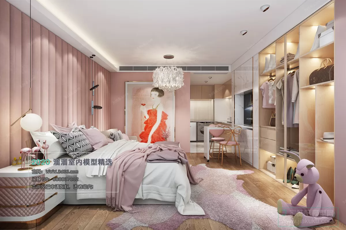 BEDROOM - MODERN STYLE - 3D MODELS