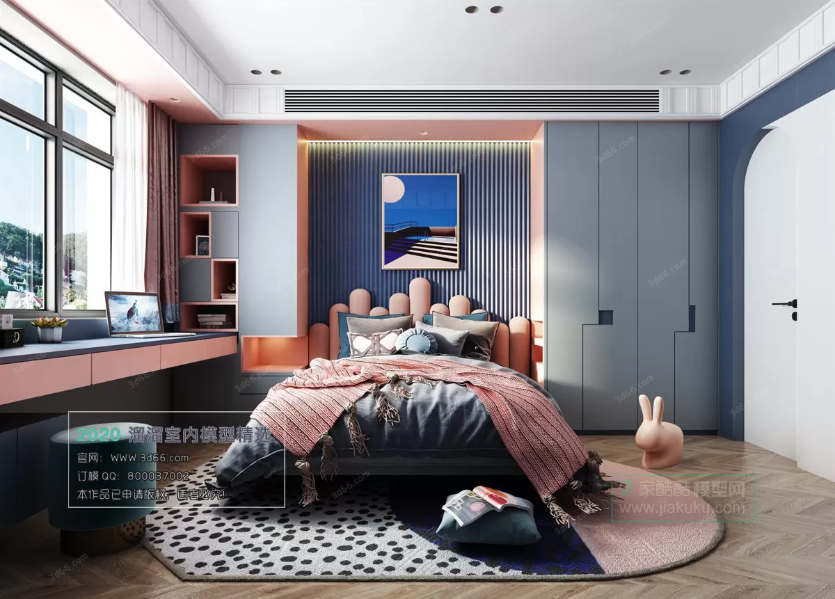 BEDROOM - MODERN STYLE - 3D MODELS