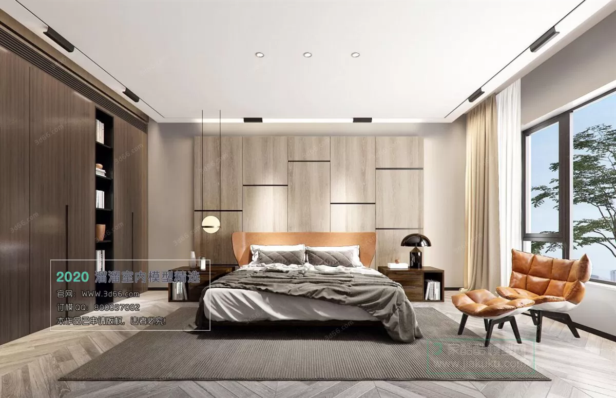 BEDROOM - MODERN STYLE - 3D MODELS