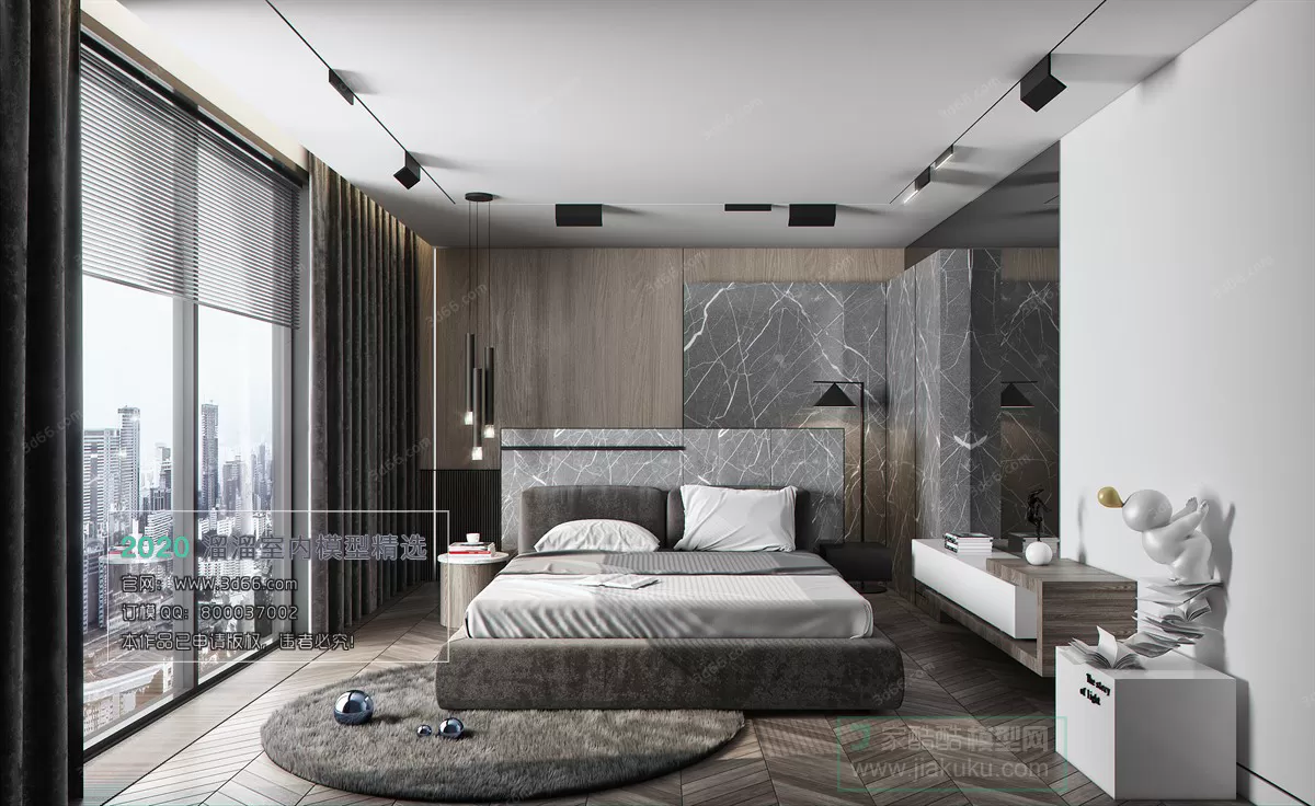 BEDROOM - MODERN STYLE - 3D MODELS