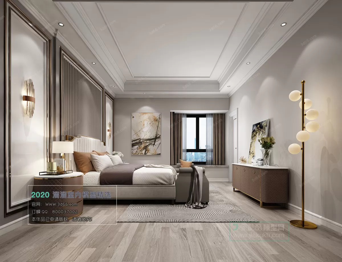 BEDROOM - MODERN STYLE - 3D MODELS