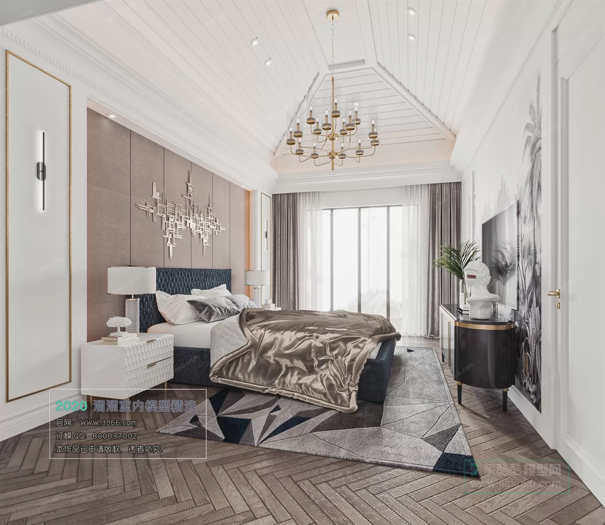 BEDROOM - MODERN STYLE - 3D MODELS