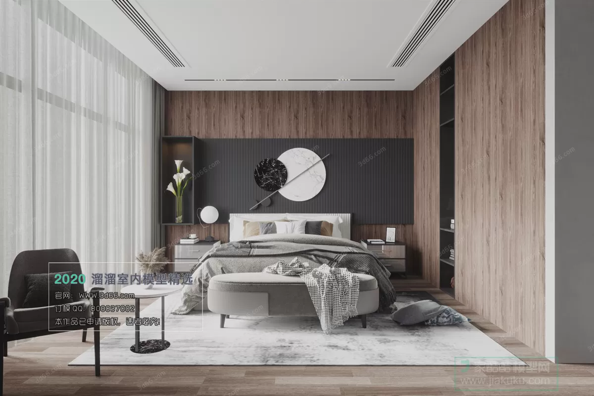 BEDROOM - MODERN STYLE - 3D MODELS