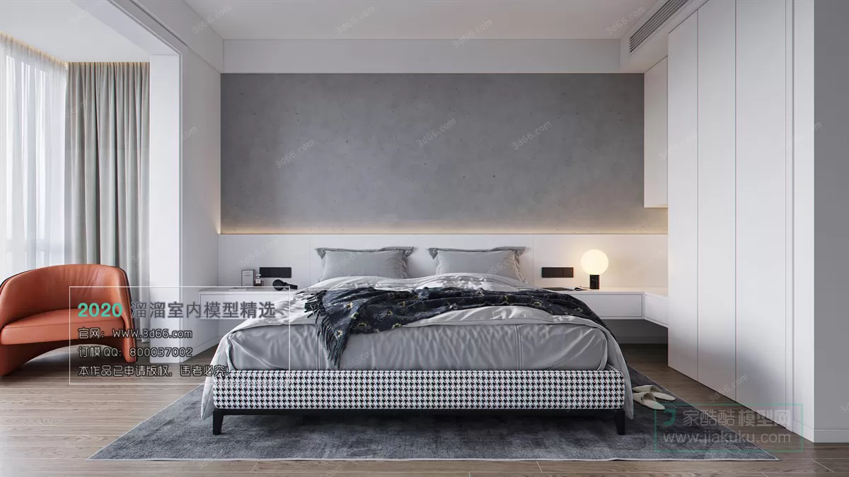 BEDROOM - MODERN STYLE - 3D MODELS