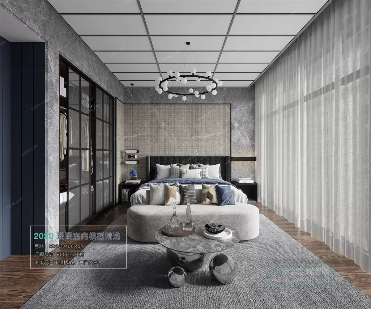 BEDROOM - MODERN STYLE - 3D MODELS