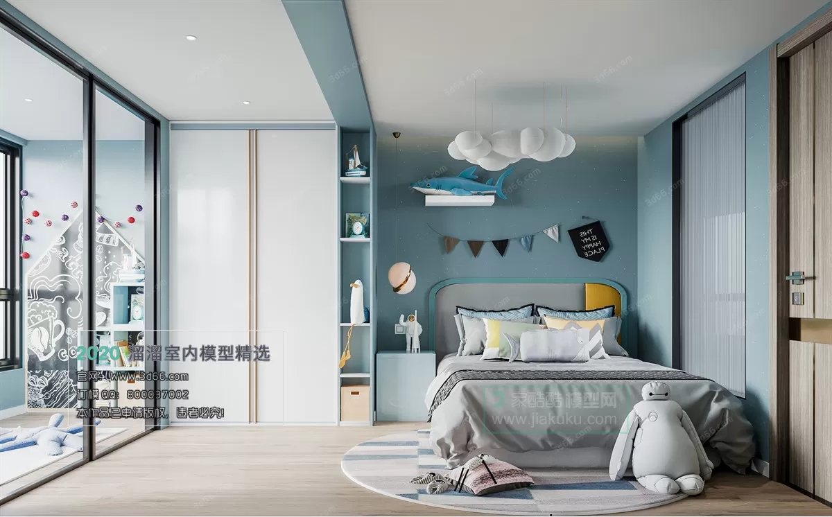 BEDROOM - MODERN STYLE - 3D MODELS