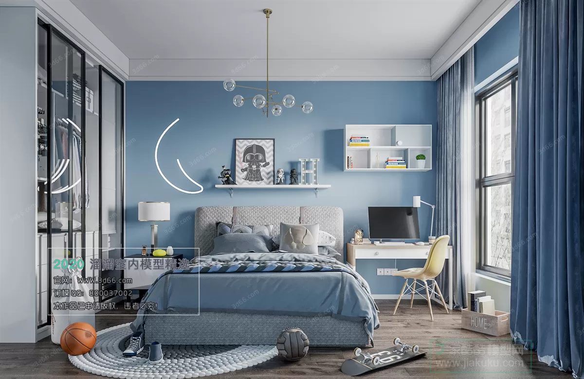 BEDROOM - MODERN STYLE - 3D MODELS