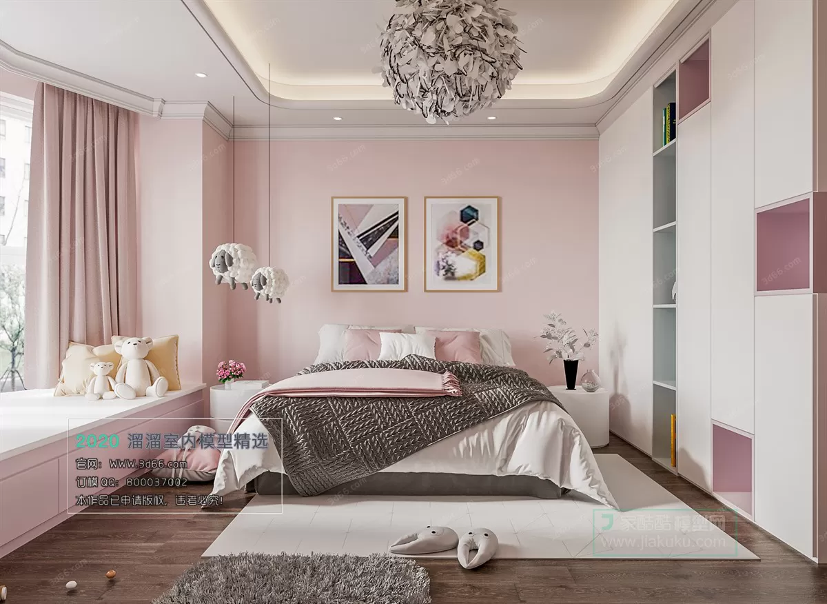 BEDROOM - MODERN STYLE - 3D MODELS