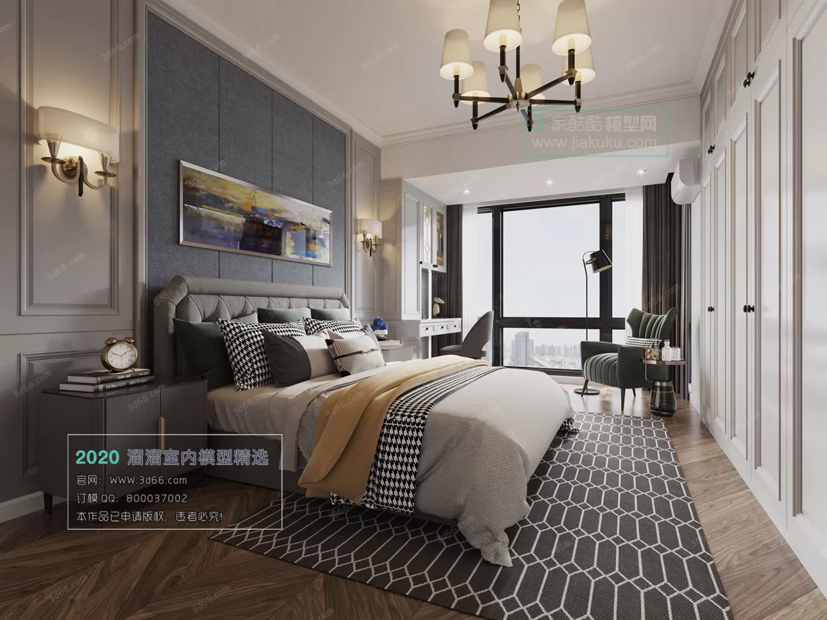 BEDROOM - MODERN STYLE - 3D MODELS