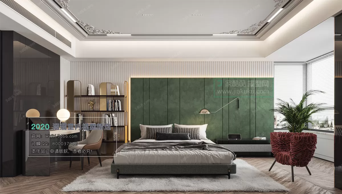 BEDROOM - MODERN STYLE - 3D MODELS