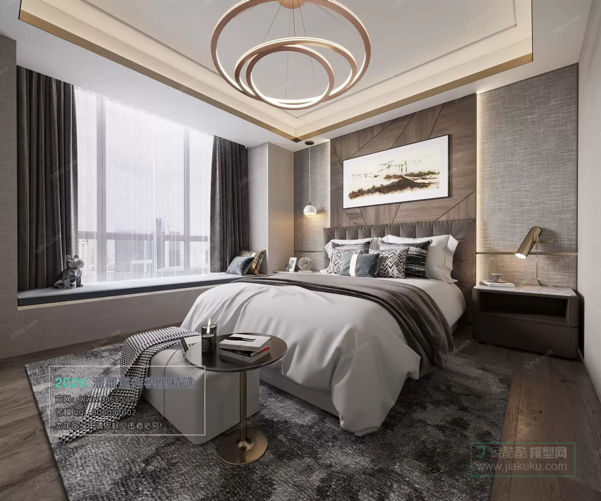 BEDROOM - MODERN STYLE - 3D MODELS