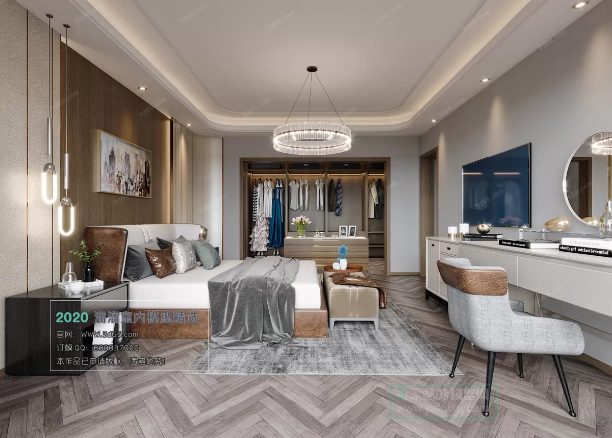 BEDROOM - MODERN STYLE - 3D MODELS