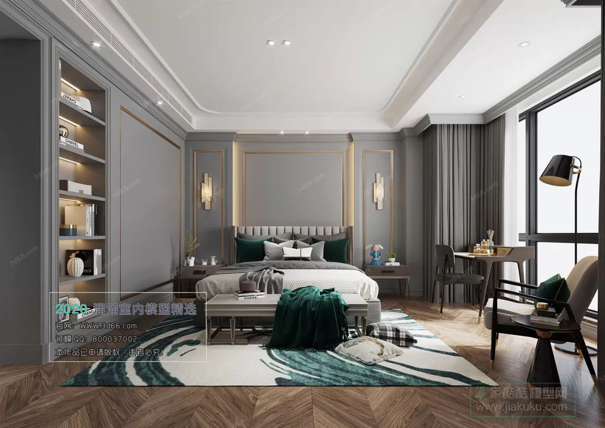 BEDROOM - MODERN STYLE - 3D MODELS
