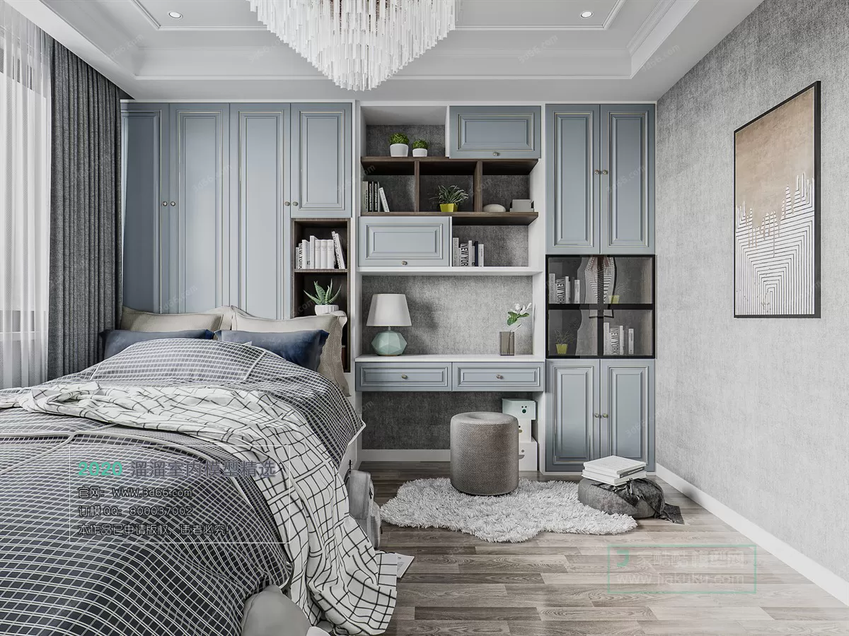 BEDROOM - MODERN STYLE - 3D MODELS