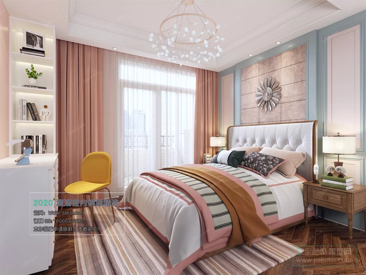 BEDROOM - MODERN STYLE - 3D MODELS