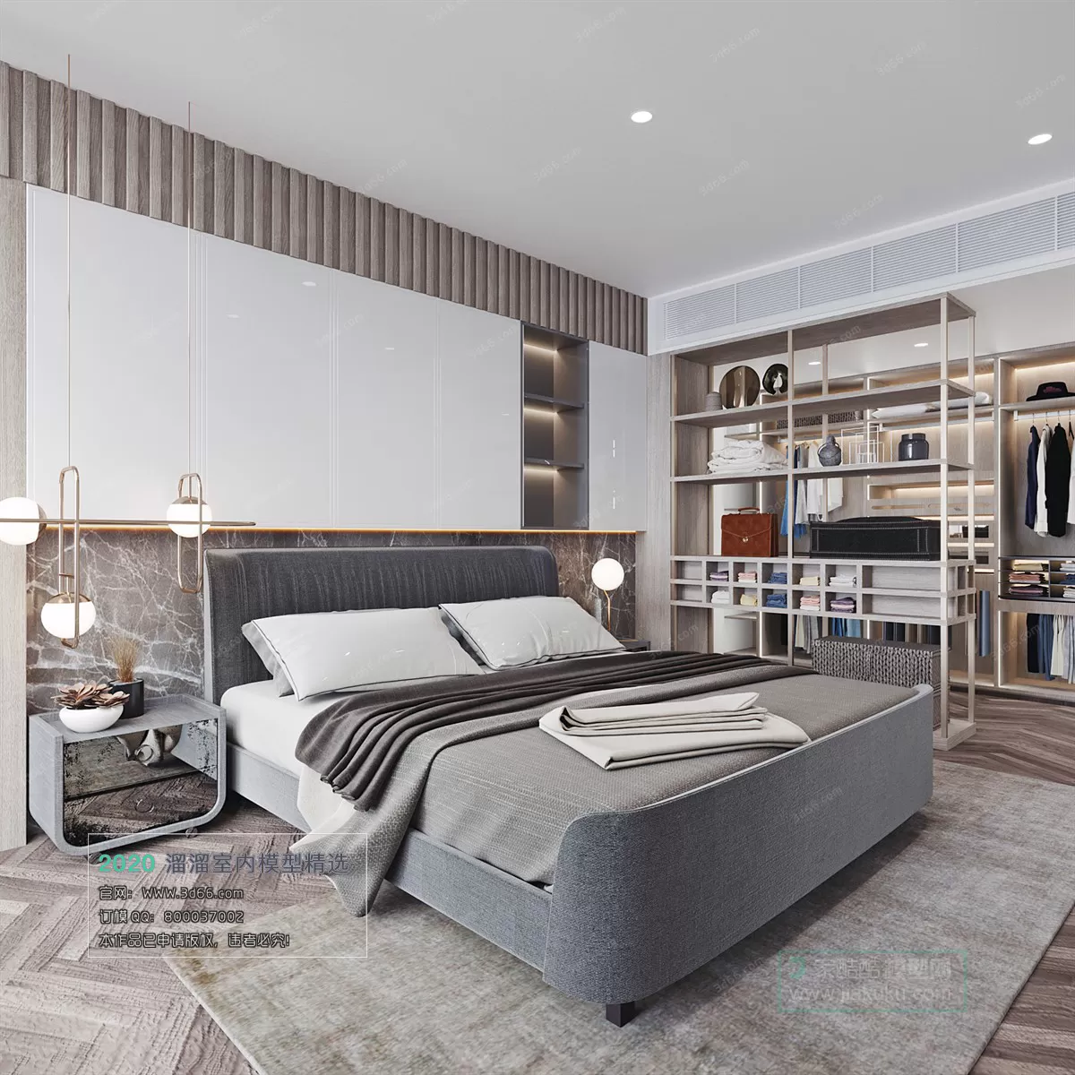 BEDROOM - MODERN STYLE - 3D MODELS