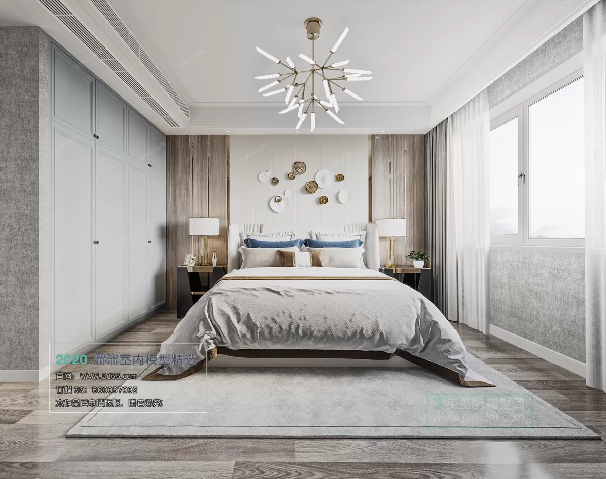 BEDROOM - MODERN STYLE - 3D MODELS