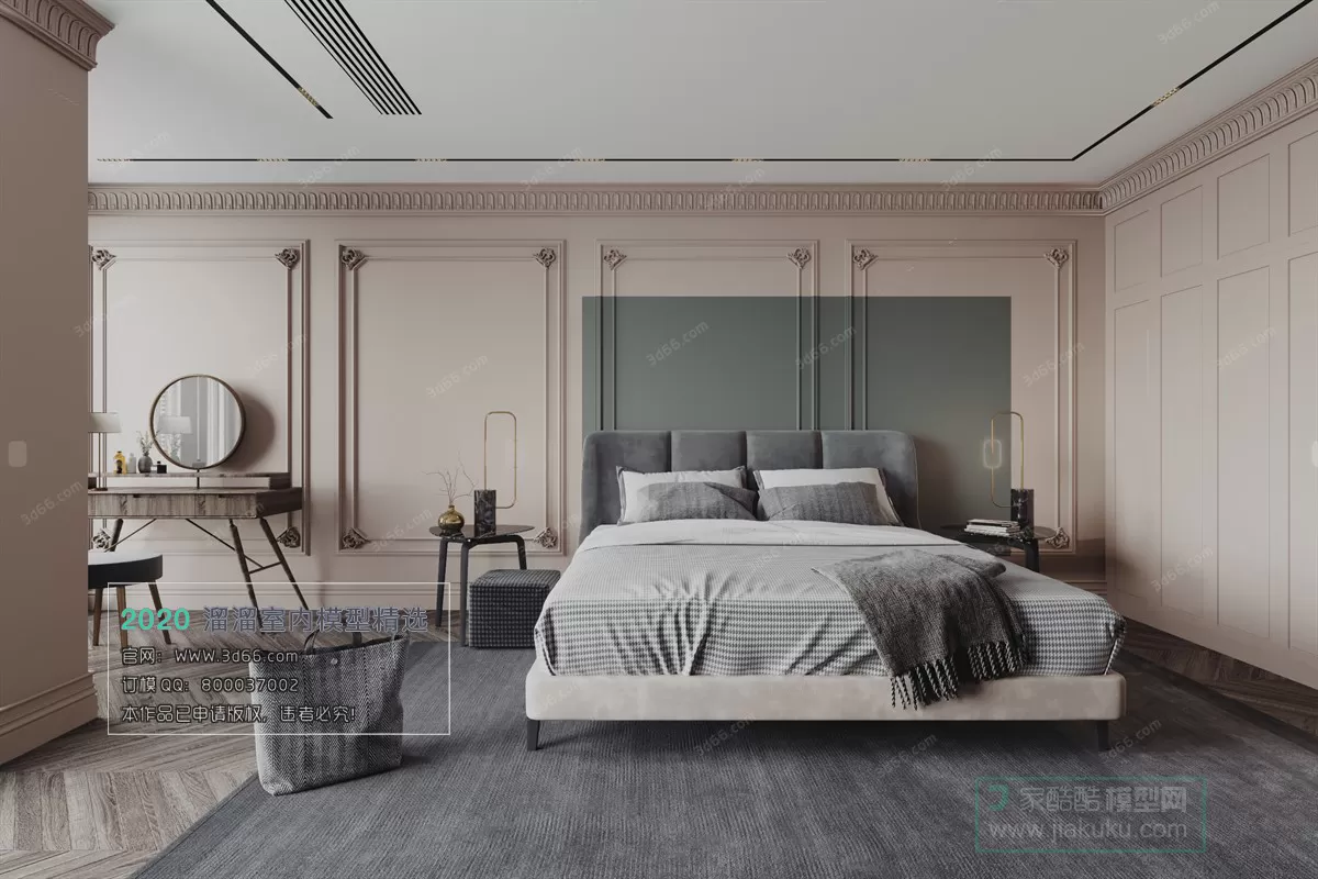 BEDROOM - MODERN STYLE - 3D MODELS