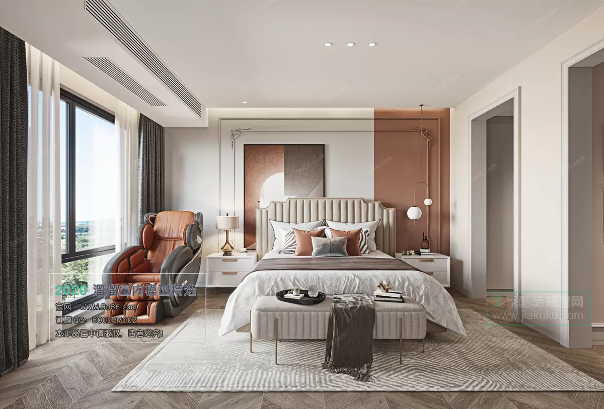 BEDROOM - MODERN STYLE - 3D MODELS