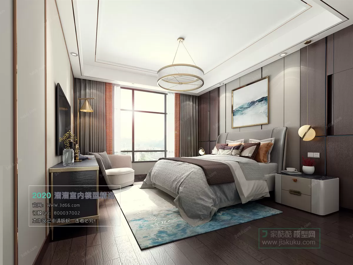 BEDROOM - MODERN STYLE - 3D MODELS