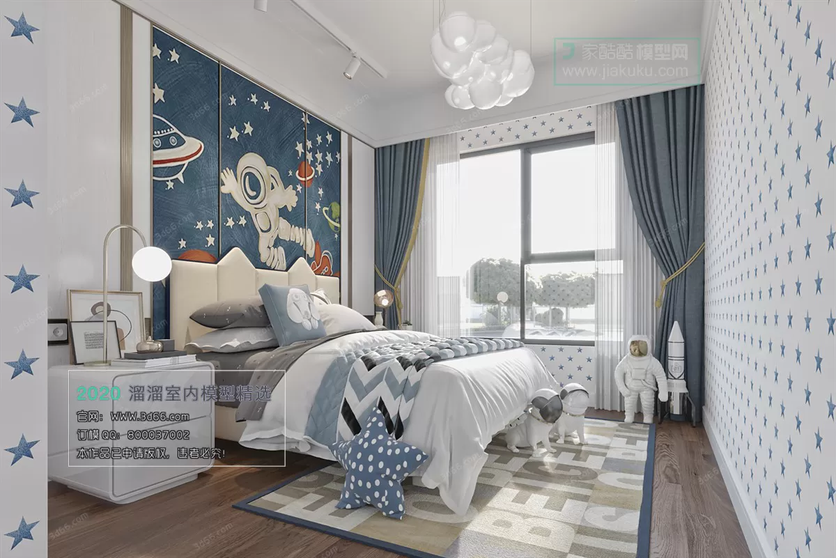 BEDROOM - MODERN STYLE - 3D MODELS