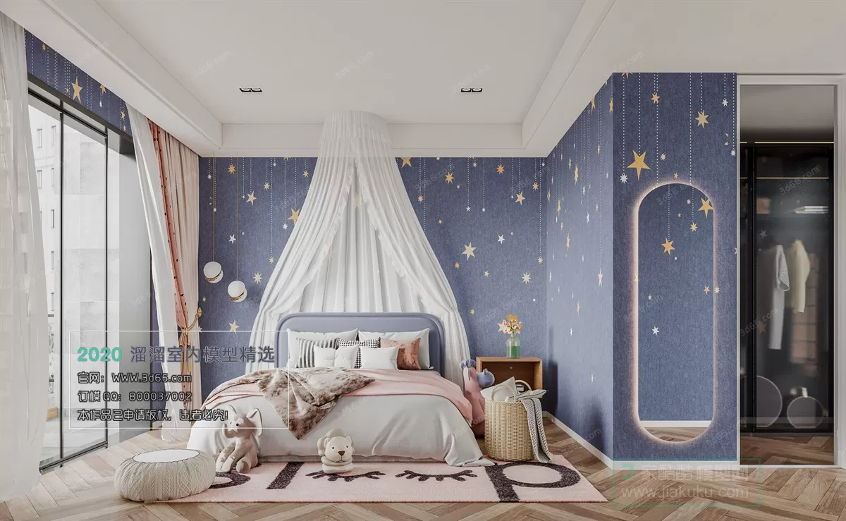 BEDROOM - MODERN STYLE - 3D MODELS